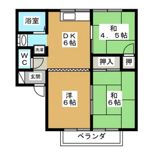 エルボナール A棟【2階】の間取り