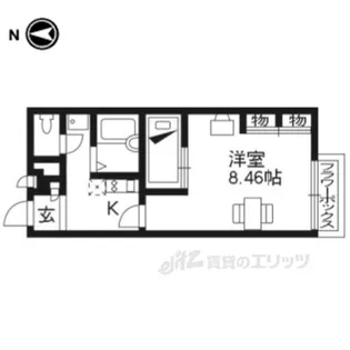 レオパレスコスミック【2階】の間取り