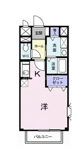 埼玉県ふじみ野市苗間【アパート】の間取り