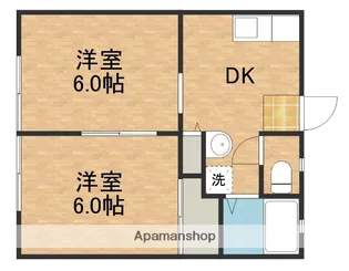 サンビレッジC【1階】の間取り