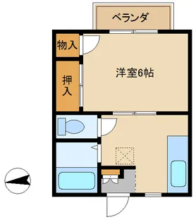 ハイツこばやし【2階】の間取り