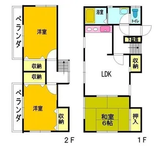 神奈川県横浜市戸塚区上倉田町【一戸建】の間取り
