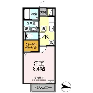 三重県津市高茶屋小森上野町【アパート】の間取り