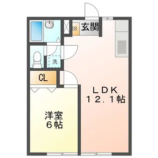 サンハイツイノウエ【1階】の間取り