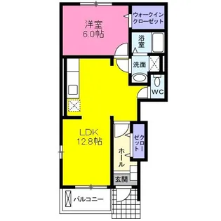 プラシードII【1階】の間取り
