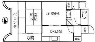 ロイヤルパレス奥村【4階】の間取り