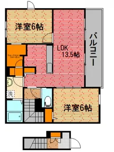 広島県三次市十日市南6【アパート】の間取り
