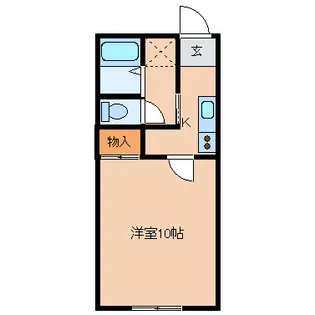 シャトー原【2階】の間取り