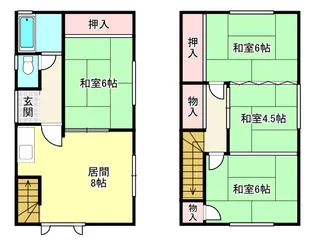 北海道室蘭市母恋南町3【一戸建】の間取り