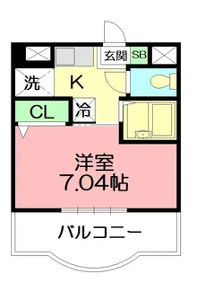 ブルー バウム【1階】の間取り