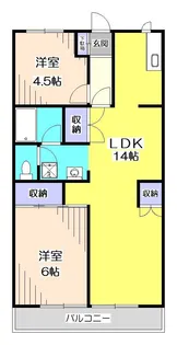 中新井ブルームハイツ【3階】の間取り