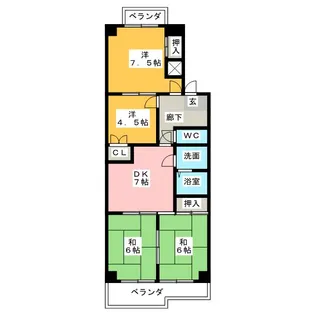 ル・アール【3階】の間取り