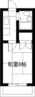 コーポ城南【2階】の間取り