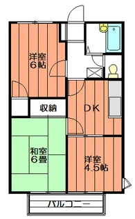 エステート桂【3階】の間取り