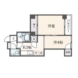 プラザサイトウ【4階】の間取り