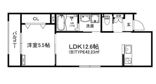 ブライトグランデ大津南志賀【2階】の間取り