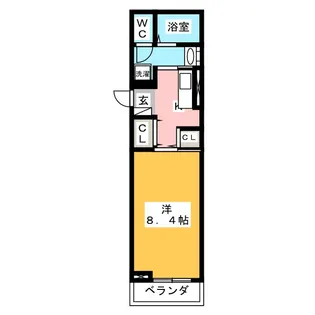 スタブリテラス桑名【2階】の間取り