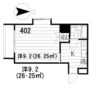 グランメール桜新町【4階】の間取り