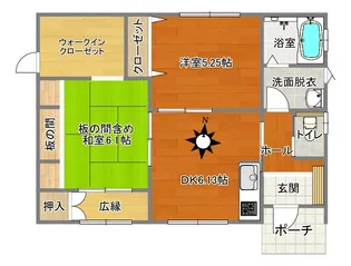 栃木県日光市荊沢【一戸建】の間取り