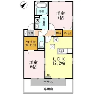 リビングタウン宇多津東 D棟【1階】の間取り