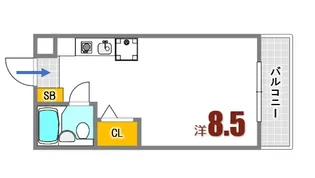 レジェンド船越南【2階】の間取り