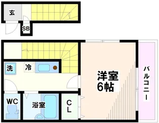 東京都小平市学園西町1【アパート】の間取り