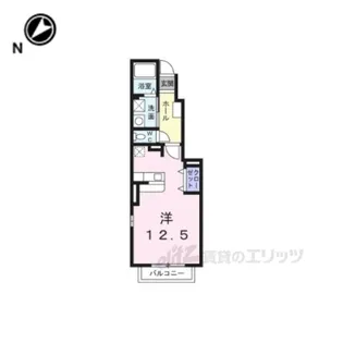 プリートカーサ【1階】の間取り