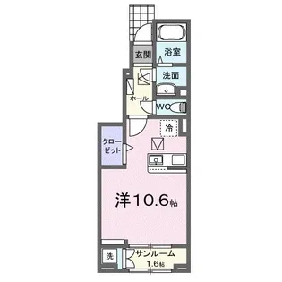 サクシードII【1階】の間取り