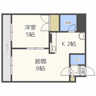 北海道札幌市中央区南十条西1【マンション】の間取り