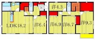 千葉県柏市大室【一戸建】の間取り