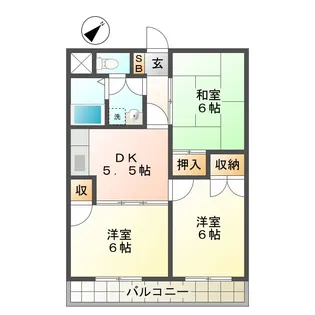 マンション青山【4階】の間取り