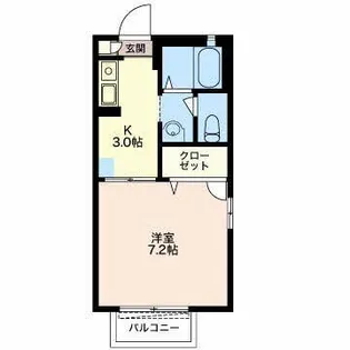 エクセル長者B【1階】の間取り