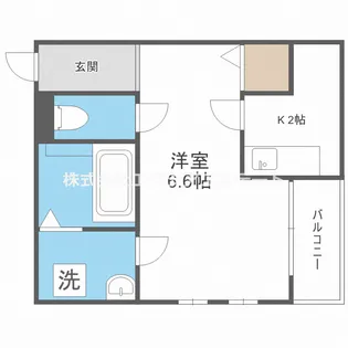 レディエント安立【3階】の間取り