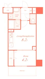 Geminos CHIGASAKI【8階】の間取り