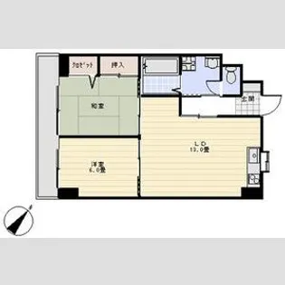 ロイヤル上大川前【6階】の間取り