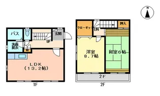 グランビュー本田町【1階】の間取り