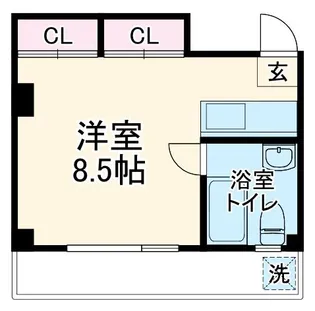 シャイン元住吉【2階】の間取り