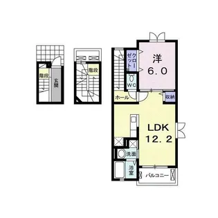 ベルカーサ【3階】の間取り