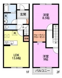 メリープラッツ平成町II棟【1階】の間取り