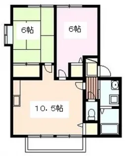 広島県広島市佐伯区千同2【アパート】の間取り