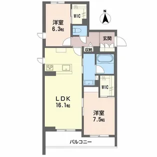 フェリシア【4階】の間取り
