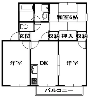 エリオ鹿の子台【2階】の間取り