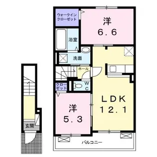 アザレアM・III【2階】の間取り