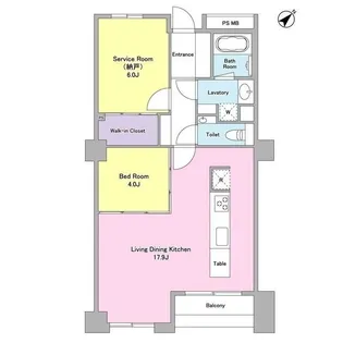 Faro西麻布(ファロ)【4階】の間取り