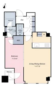 平河町森タワーレジデンス【22階】の間取り