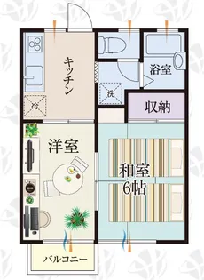 b’CASA行田Vre-born【2階】の間取り