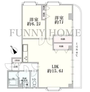東京都世田谷区深沢4【マンション】の間取り