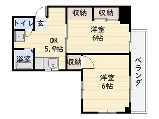 渡辺ビル(照国町)【3階】の間取り