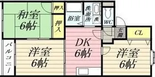 ミュゼくまの【2階】の間取り