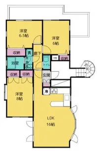 フラッツ都立大【3階】の間取り